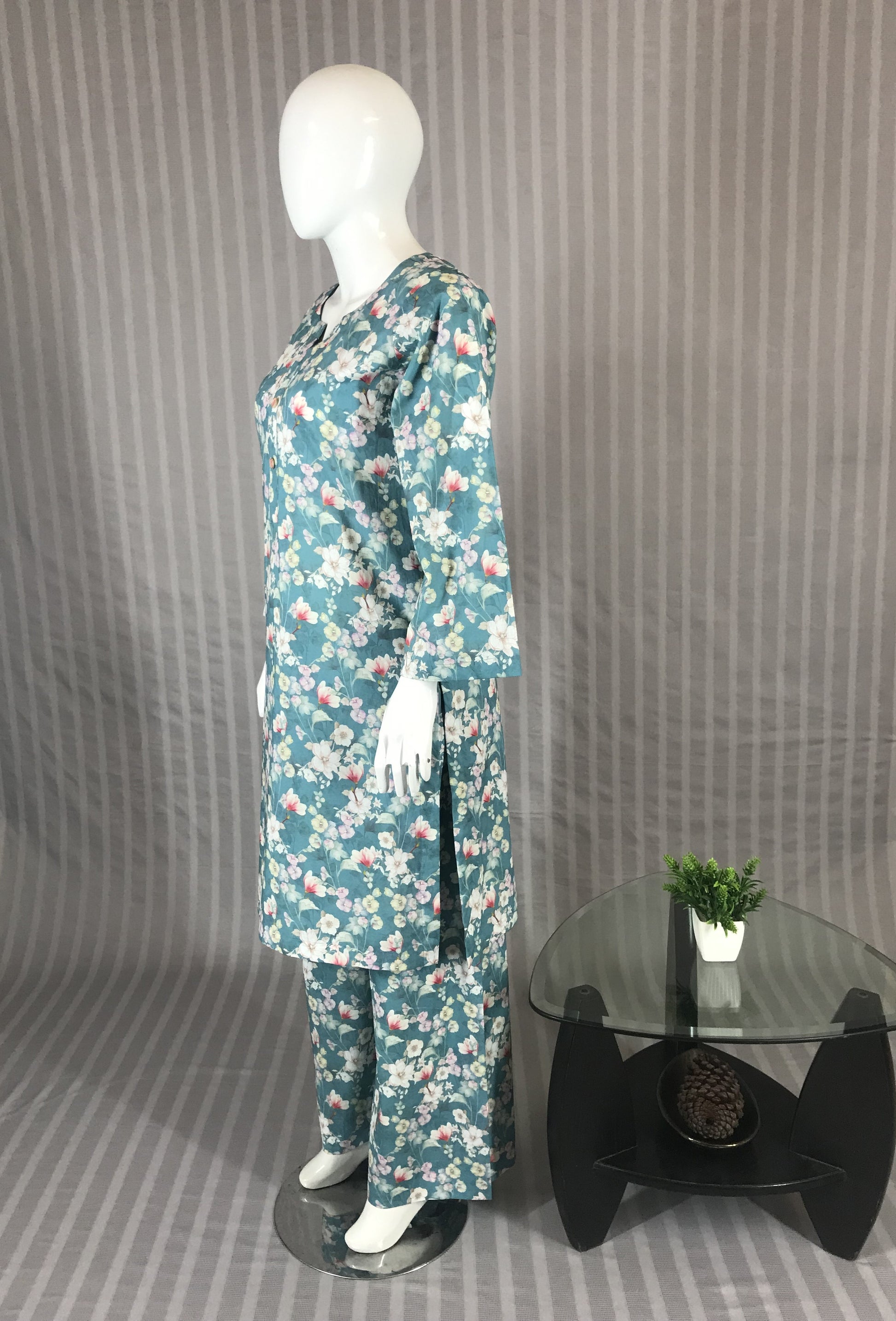 Garden-inspired pastel outfit for women
