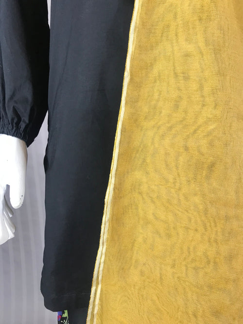 Light almond colored luxury dupatta folded on neutral surface